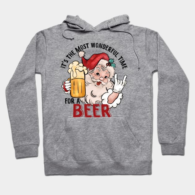 Most Wonderful Time for a Beer Hoodie by MZeeDesigns